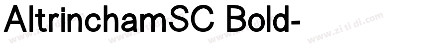 AltrinchamSC Bold字体转换
